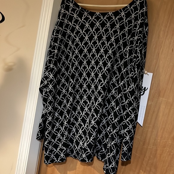 🖤”Final Sale”Nwt Gorgeous Black & white button up lightweight cardigan size 5 X - Picture 5 of 5